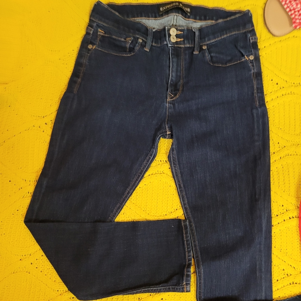 Blue skinny jeans. Size 8 - Picture 1 of 8